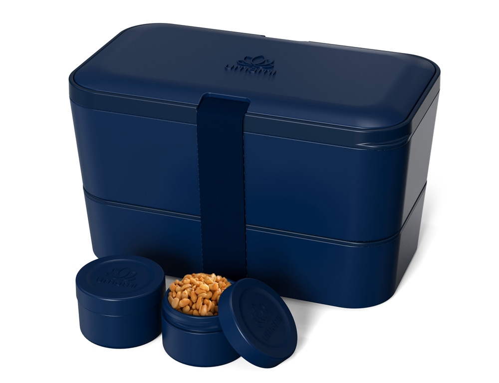 Εικόνα Δοχείο Φαγητού Lunch Box - Original Bento Box Premium Nestable Umami - Midnight Blue - Κατάλληλο για Φούρνο Μικροκυμάτων