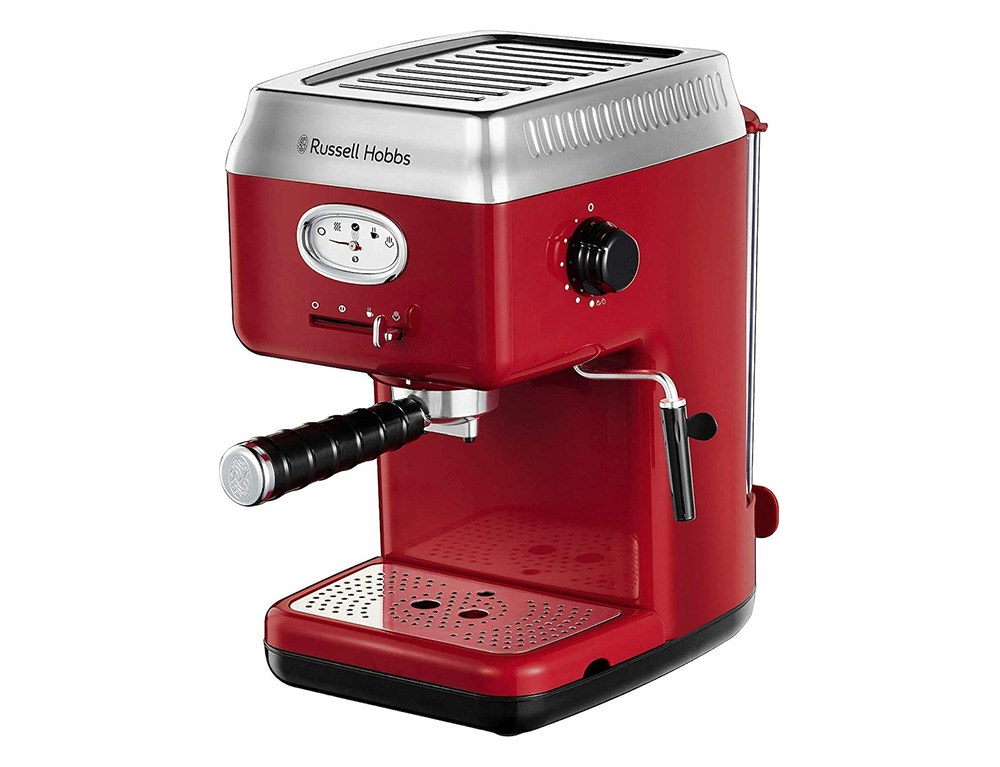 Εικόνα Καφετιέρα Espresso Russell Hobbs Retro Red (28250-56) με ισχύ 1300W και 15bar πίεση 