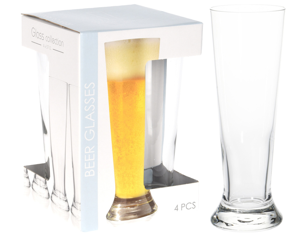 Εικόνα Σετ ποτήρια μπύρας (CC7000340) - 370 ml - 4 τεμάχια 