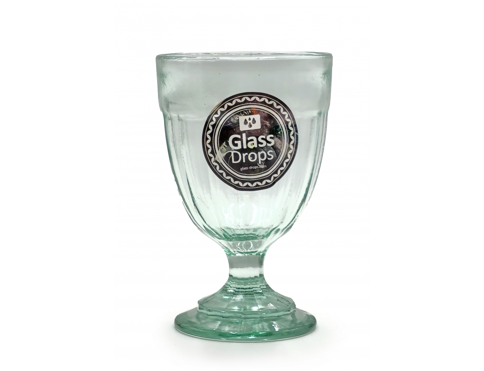 Εικόνα Ποτήρι Glass Drops Casual (1394) Από ανακυκλωμένο γυαλί, Χωρητικότητας 250ml, Διαστάσεων Ø 9.5 x Υ 14 cm
