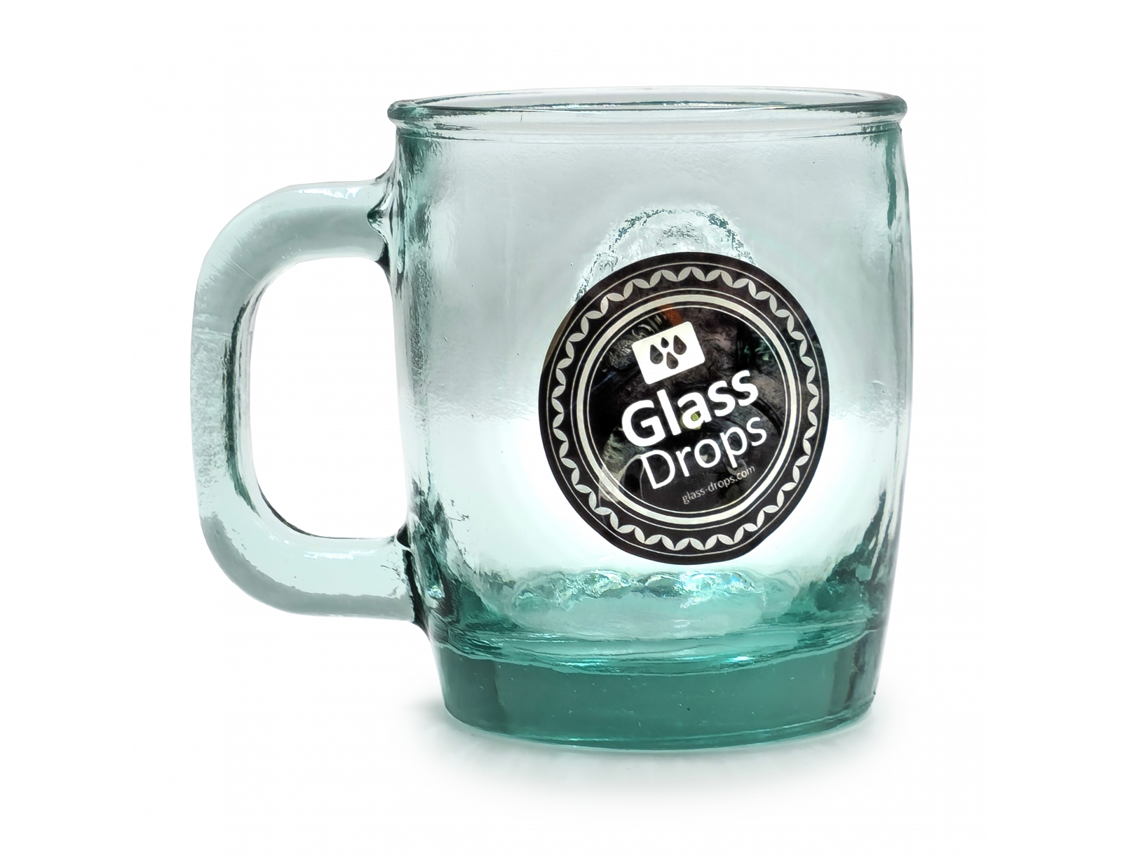 Εικόνα Κούπα με χερούλι Glass Drops Authentic (3102) Από ανακυκλωμένο γυαλί, Χωρητικότητας 350ml, Διαστάσεων Ø 12 x Υ 10.5 cm