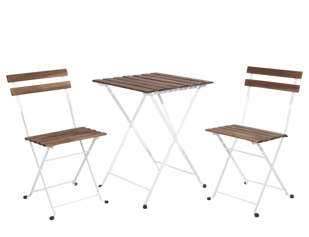Εικόνα Σετ Κήπου & Βεράντας (VN3000020) με Τραπέζι και 2 Καρέκλες - Μέταλλο/Ξύλο Ακακίας