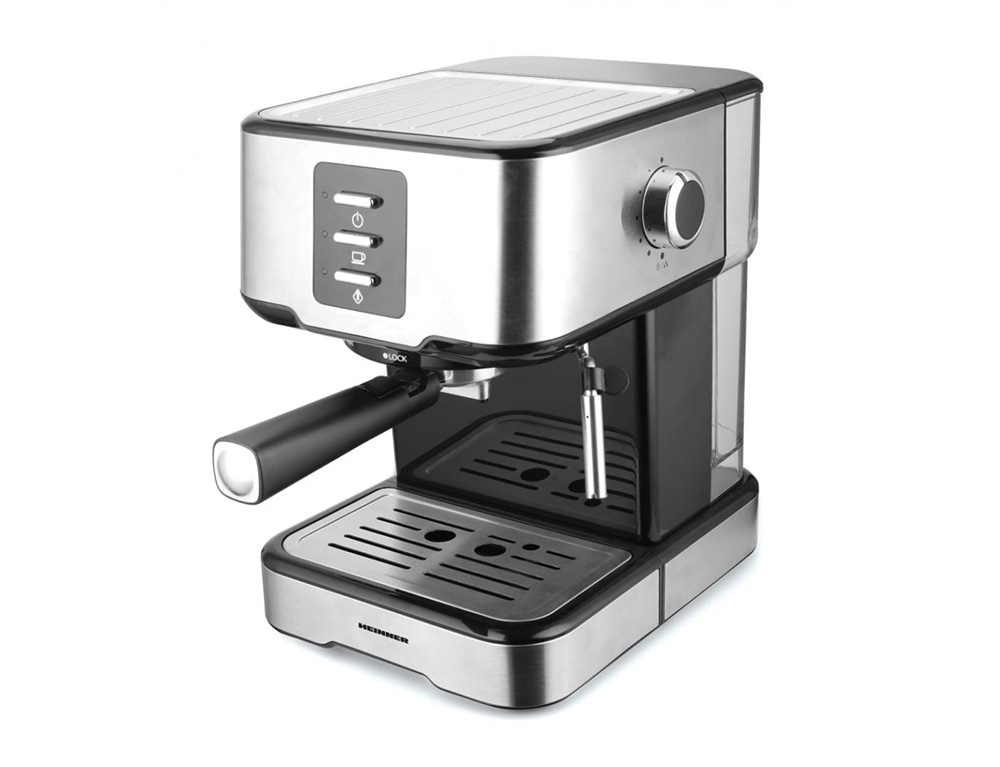 Εικόνα Μηχανή Espresso Heinner HEM-850IXBK με ισχύ 850W, χωρητικότητα δοχείου 1.5L και πίεση 15bar