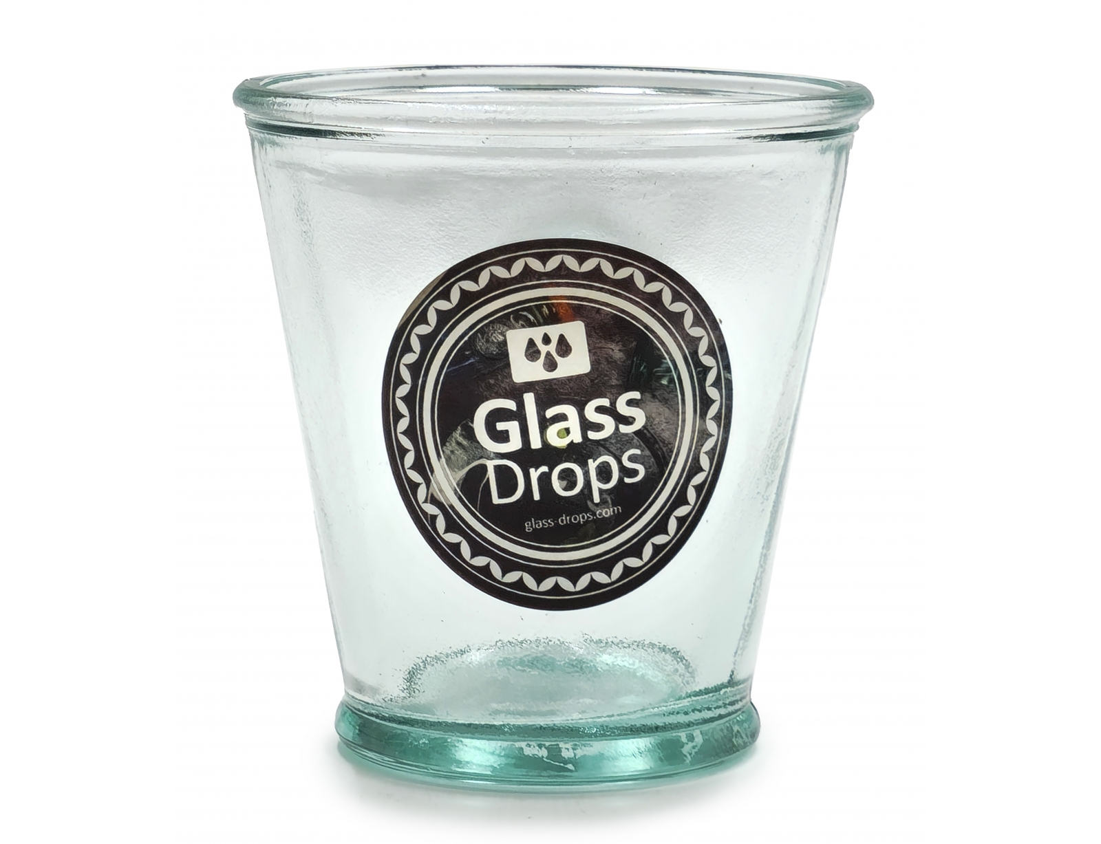 Εικόνα Ποτήρι Glass Drops Αuthentic (2198) Από ανακυκλωμένο γυαλί, Χωρητικότητας 220ml, Διαστάσεων Ø 9 x Υ 9 cm