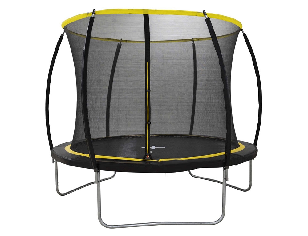 Εικόνα Τραμπολίνο Dunlop με δίχτυ ασφαλείας και Διάμετρο 183cm, Ύψος 50cm (Ύψος 200cm Μαζί με το Δίχτυ) - Yellow/Black