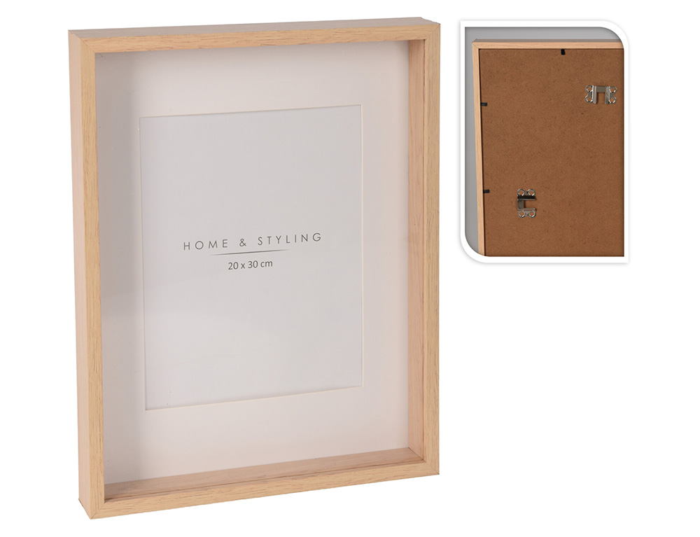 Εικόνα Κορνίζα H&S Collection (NB1421820) με πασπαρτού, γάντζο κρεμάσματος, διαστάσεις 30x38cm και διαστάσεις φωτογραφίας 20x30cm 