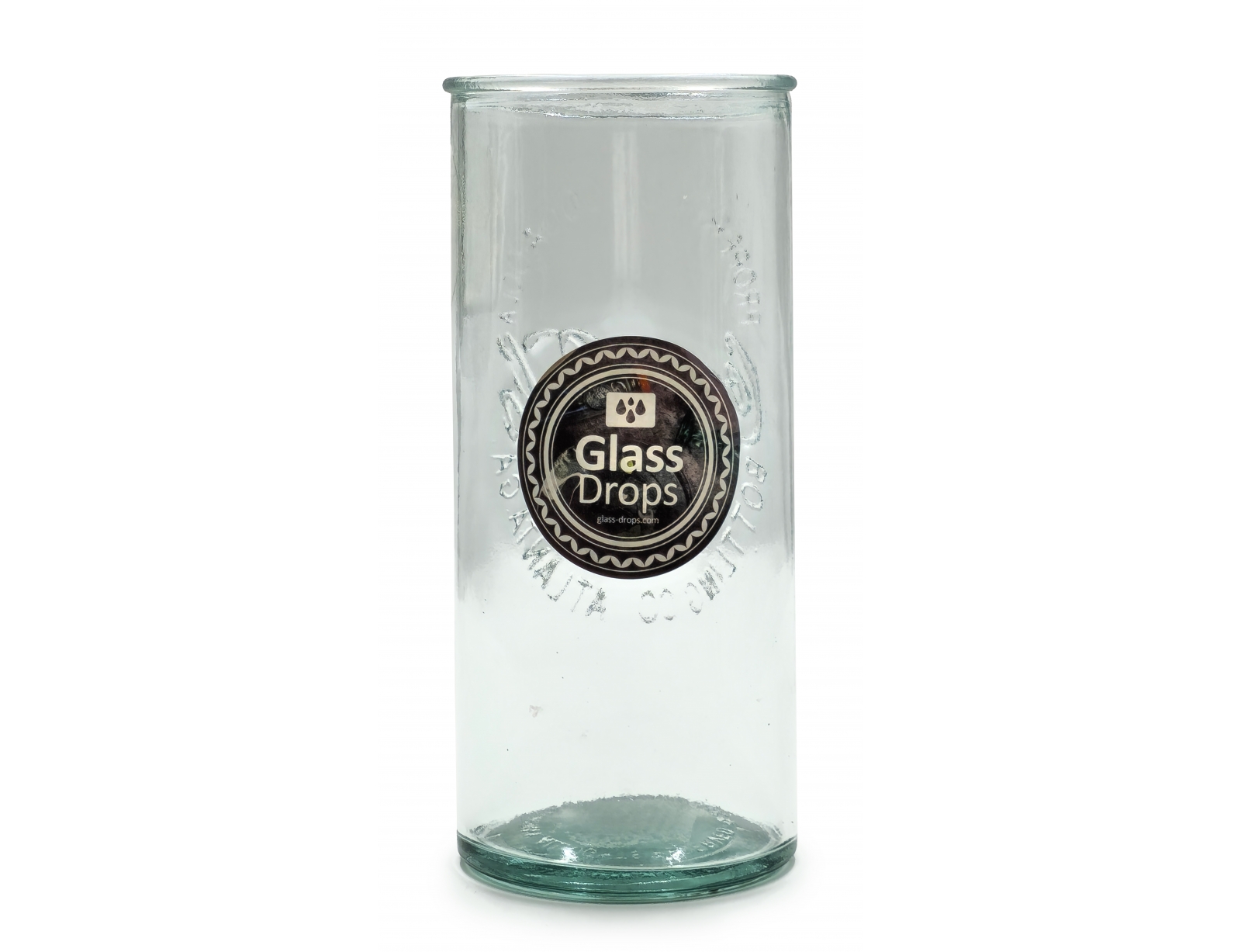 Εικόνα Ποτήρι Glass Drops Coca Cola (9017) Aπό 100% ανακυκλωμένο γυαλί, Xωρητικότητας 550ml, Διαστάσεων Ø 8 x Υ 17 cm