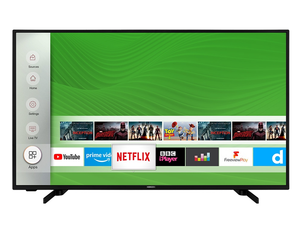 Εικόνα Smart TV 55" Horizon 55HL7530U/B HDR 10 - Ανάλυση 4K Ultra HD - Dolby Audio - WiFi, 3x HDMI, 2x USB - Δέκτες DVB-T2 / DVB-S2 / DVB-C, Hotel TV Mode