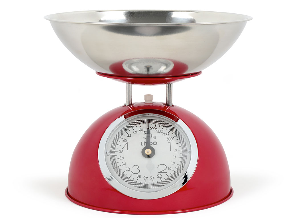 Εικόνα Ζυγαριά κουζίνας Livoo DOM443R με μέγιστο βάρος ζύγισης 5kg - Red