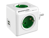 Εικόνα Πολύπριζο Allocacoc PowerCube Original - 4 θέσεων - 2x USB - Green