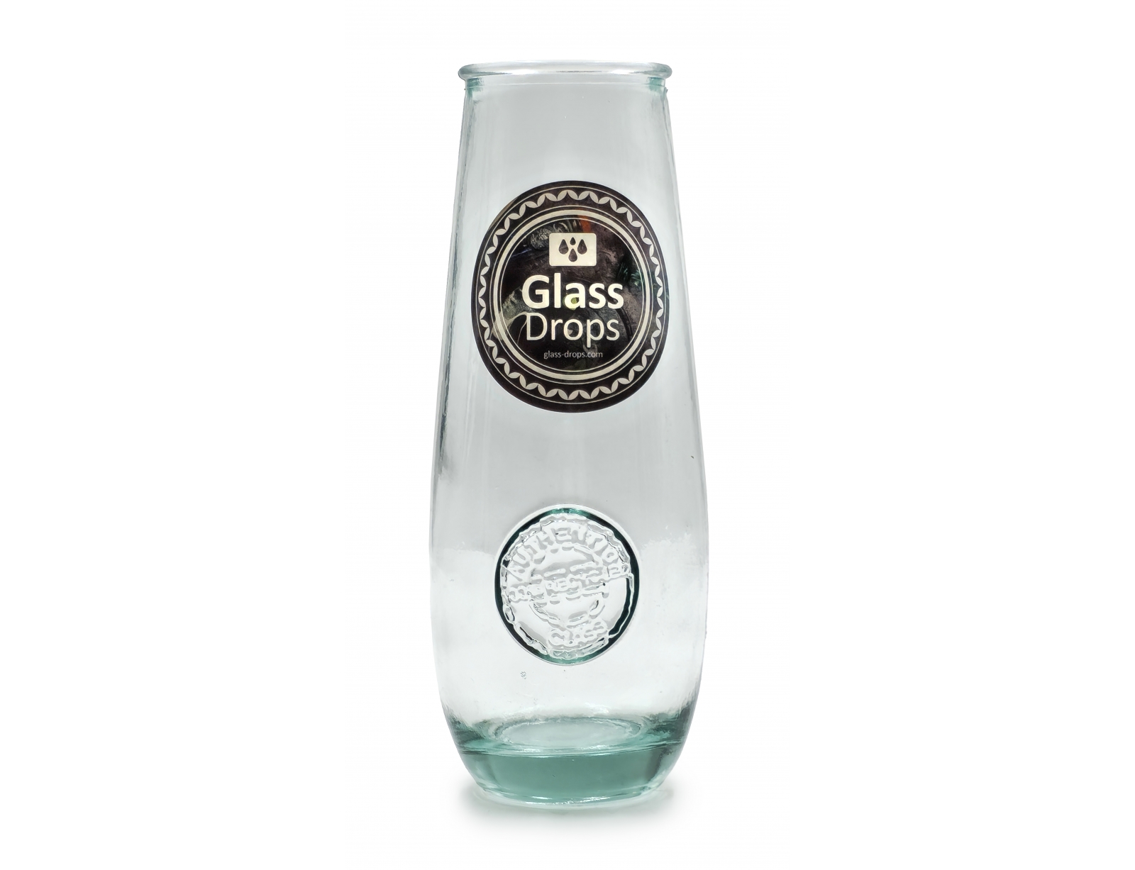 Εικόνα Ποτήρι Glass Drops Αuthentic (1380) Από ανακυκλωμένο γυαλί, Χωρητικότητας 300ml, Διαστάσεων Ø 7 x Υ 16 cm