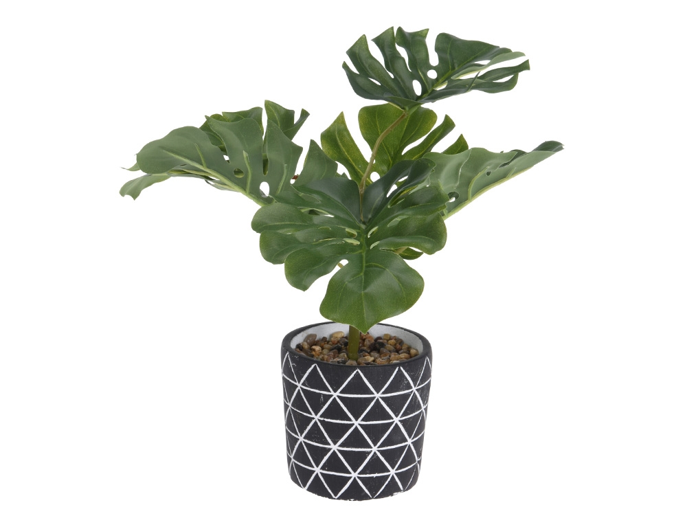 Εικόνα Tεχνητό φυτό σε γλάστρα (837900140) Μονστέρα - 32cm