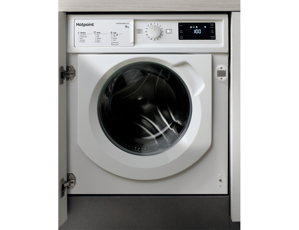 Εικόνα Εντοιχιζόμενο πλυντήριο ρούχων Hotpoint BI WMHG 81484 EU με χωρητικότητα 8kg και ενεργειακή κλάση A+++