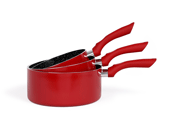 Εικόνα Σετ κατσαρόλες Livoo Sauce MEN125RC - 3 τεμάχια - Red