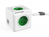Εικόνα Πολύπριζο Allocacoc PowerCube - 4 θέσεων - 2x USB - 1.5m - Green