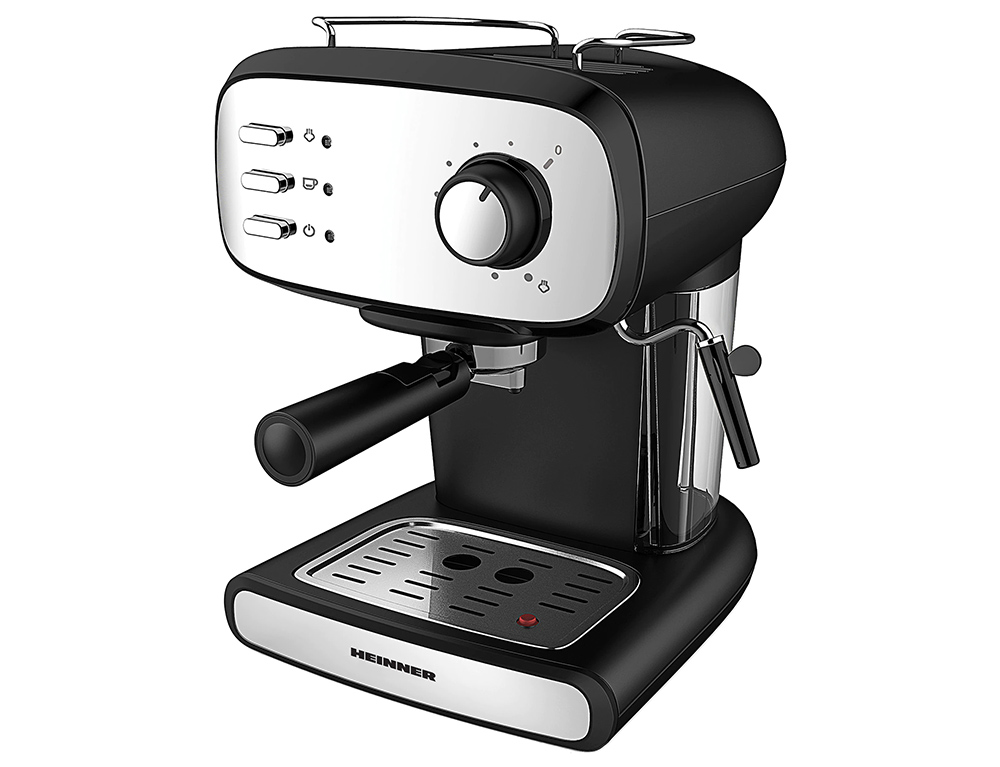 Εικόνα Καφετιέρα Espresso Heinner HEM-1100BKX με ισχύ 850W, χωρητικότητα δοχείου νερού 1,2L και πίεση 15 bar