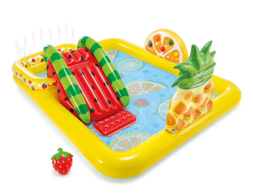 Εικόνα Φουσκωτή πισίνα Fun 'N Fruity Intex Play Center (I03403260) παιδική, χωρητικότητας 493lt, 244x191x91cm