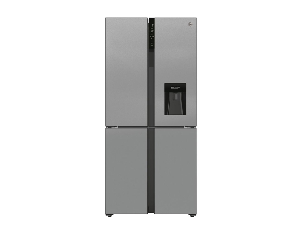 Εικόνα Ψυγείο Side by Side Hoover HSC818FXWD (34004952) Τotal No Frost με Κινητήρα Inverter, Δοχείο Παροχής Νερού, Συνολική Χωρητικότητα 432L, Ενεργειακή Κλάση F και Ύψος 183cm