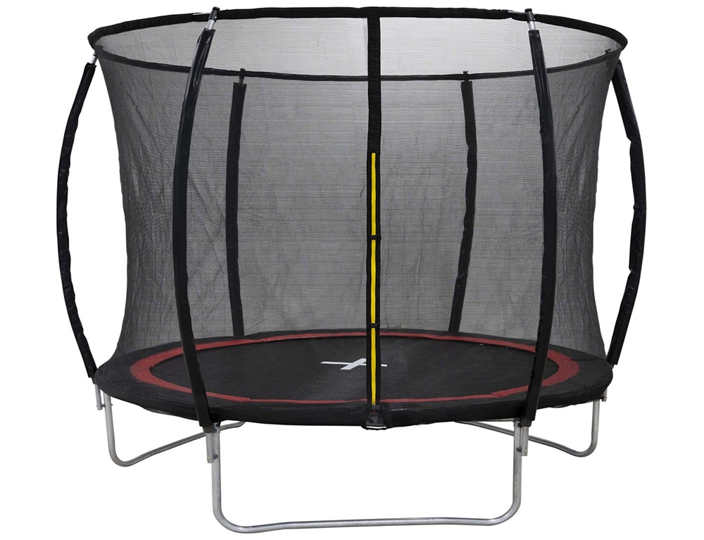 Εικόνα Τραμπολίνο Dunlop με δίχτυ ασφαλείας και Διάμετρο 360cm, Ύψος 80cm (Ύψος 250cm Μαζί με το Δίχτυ) - Red/Black