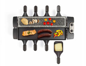 Εικόνα Περιστρεφόμενο raclette grill και modular grill Livoo (DOC220) με ισχύ 1100W και 8 σπάτουλες - Black/Grey