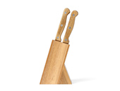Εικόνα Σετ μαχαιριών Livoo (MEC133) με ξύλινη βάση - 6 τεμάχια - Wood /  Inox