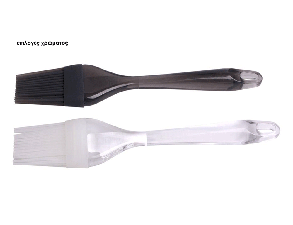 Εικόνα Πινέλο Μαγειρικής και Ζαχαροπλαστικής Kitchen Tools 22274406 Σιλικόνη-πλαστικό, 20 x 5 x 2 cm, σε 2 επιλογές χρώματος, Μαύρο/άσπρο - 1 τεμάχιο