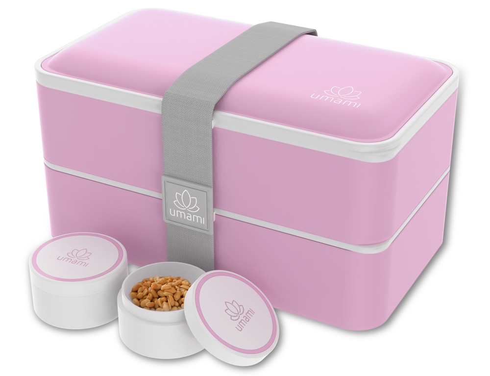 Εικόνα Δοχείο Φαγητού Lunch Box - Original Bento Box Classic Umami - Kawaii Pink - Κατάλληλο για Φούρνο Μικροκυμάτων