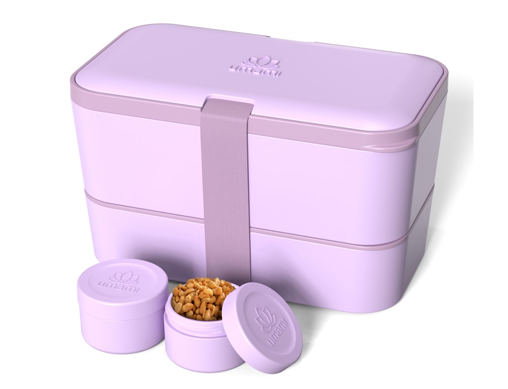 Εικόνα Δοχείο Φαγητού Lunch Box - Original Bento Box Premium Nestable Umami - Lavender Purple - Κατάλληλο για Φούρνο Μικροκυμάτων

