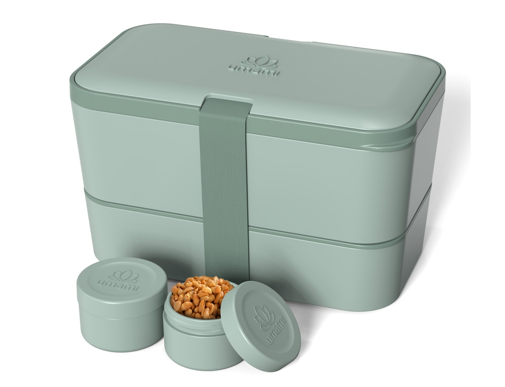 Εικόνα Δοχείο Φαγητού Lunch Box - Original Bento Box Premium Nestable Umami - Slate Green - Κατάλληλο για Φούρνο Μικροκυμάτων