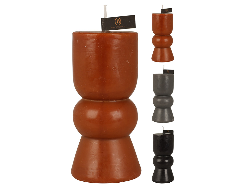 Εικόνα Kερί pillar (ACC309920) 7x14cm, σε 3 επιλογές χρώματος