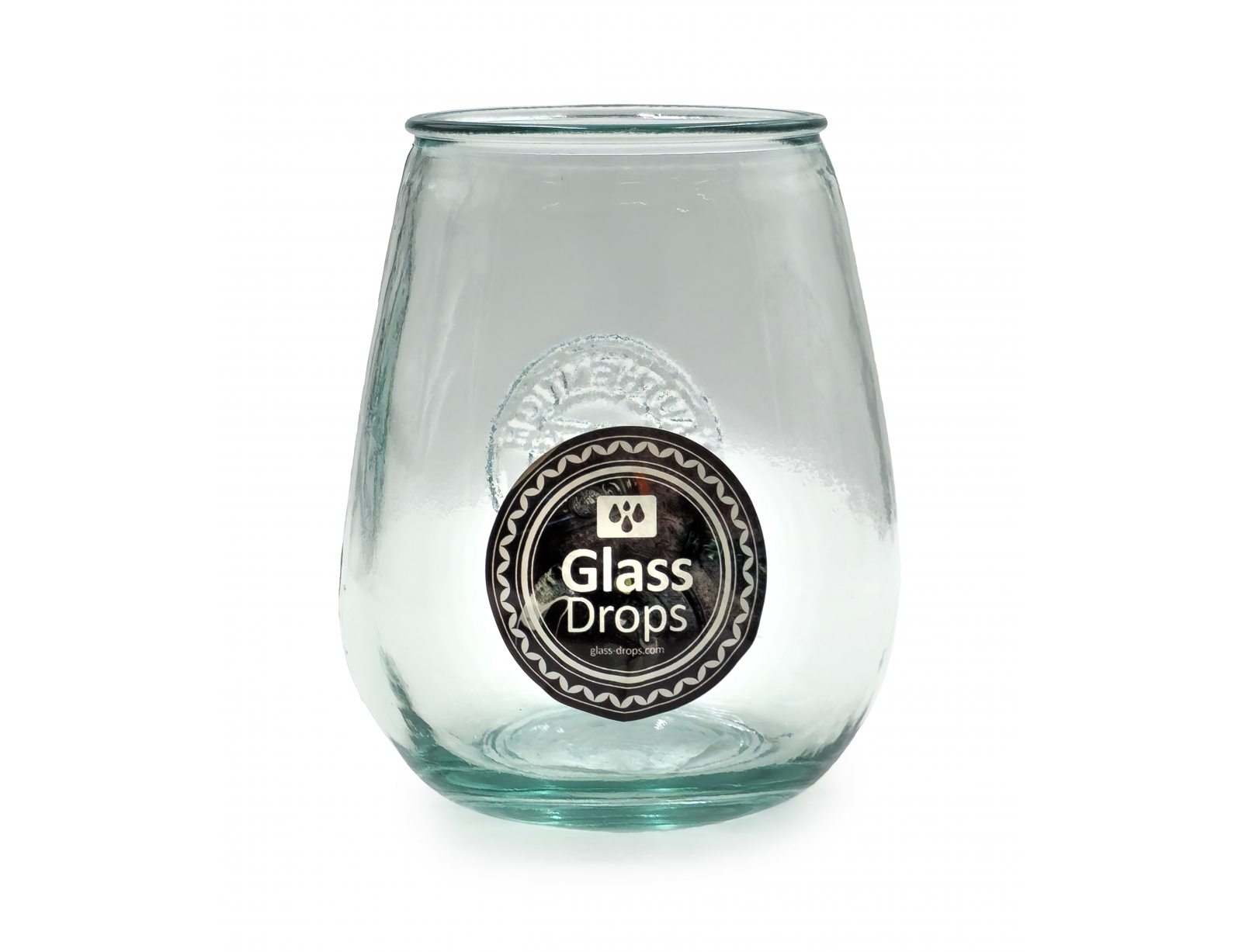 Εικόνα Ποτήρι Glass Drops Αuthentic (2168) Από ανακυκλωμένο γυαλί, Χωρητικότητας 650ml, Διαστάσεων Ø 11 x Υ 13 cm