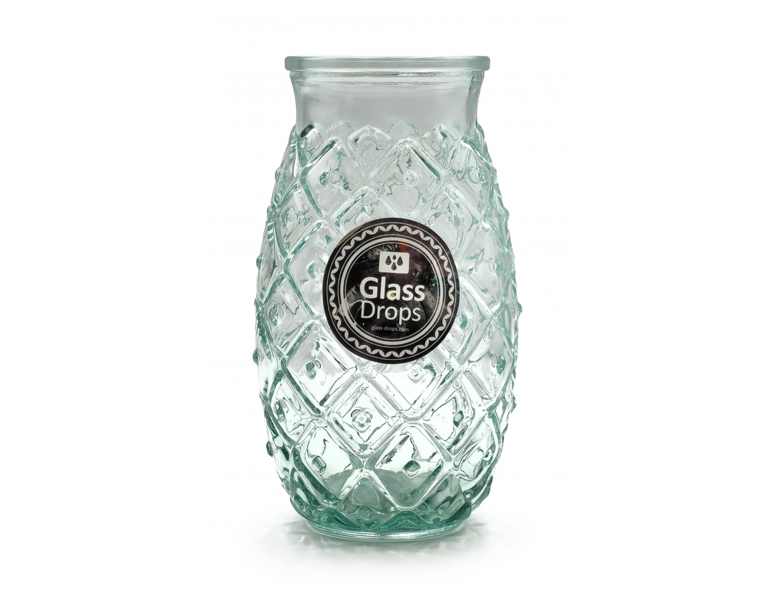 Εικόνα Ποτήρι Glass Drops Coctail Time (2360) Από ανακυκλωμένο γυαλί, Χωρητικότητας 700ml, Διαστάσεων Ø 11 x Υ 24 cm, Aνανάς