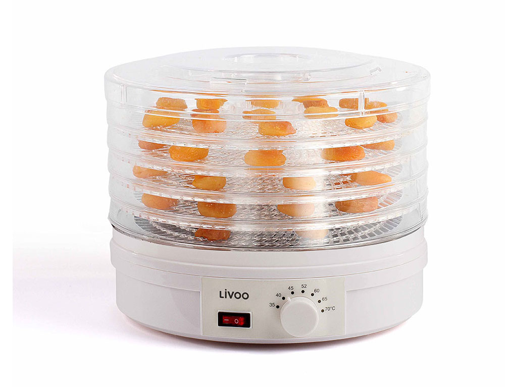 Εικόνα Αποξηραντής τροφίμων Livoo DOM202 με ισχύ 245W και χωρητικότητα 5 σχάρες - White
