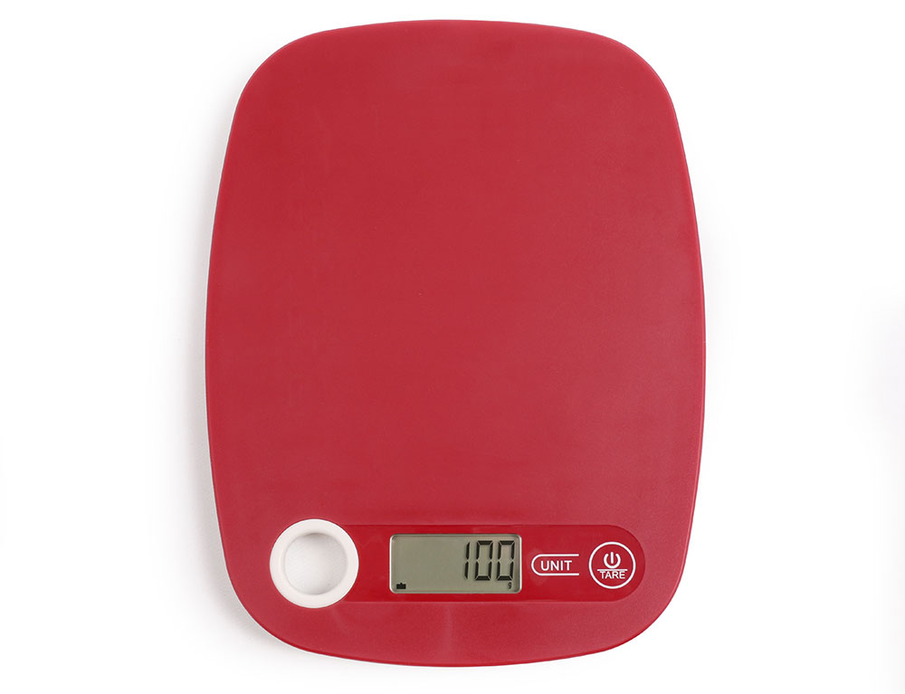 Εικόνα Ψηφιακή ζυγαριά κουζίνας Livoo DOM354RC με μέγιστο βάρος ζύγισης 5kg - Red