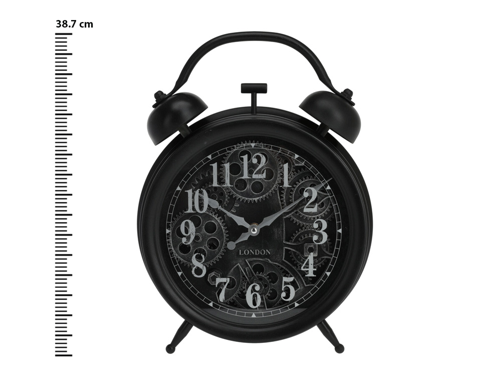 Εικόνα Ρολόι τοίχου KL5000330 Με περιστροφικό μηχανισμό, 29.6x8.05x38.7cm, ασήμι αριθμοί και δείκτες.