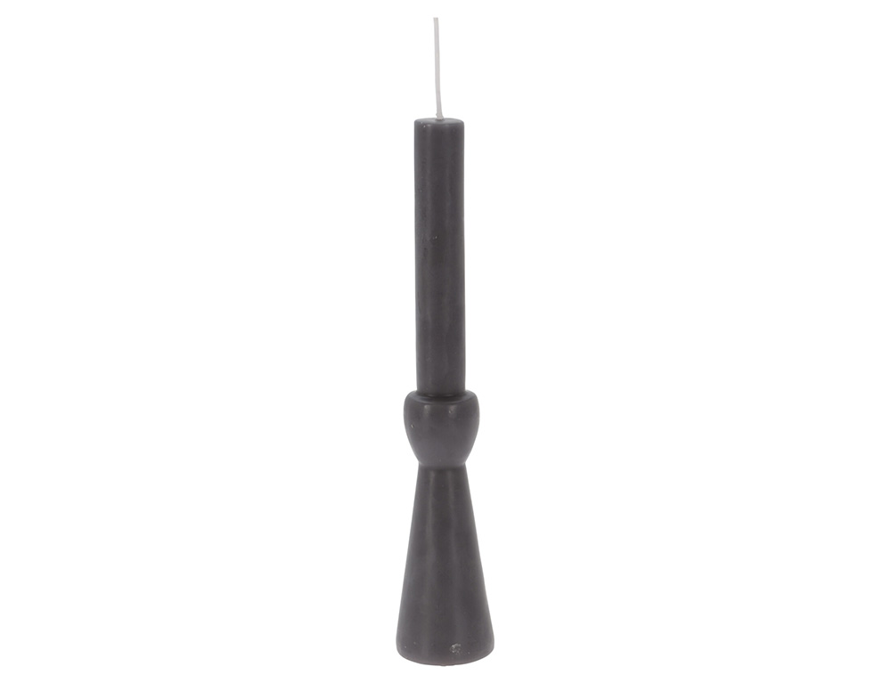 Εικόνα Αρωματικό κερί κορμός twisted Essentials by HOME & Styling (CC5070400) 5.2x5.2x25.5cm - Antracite

