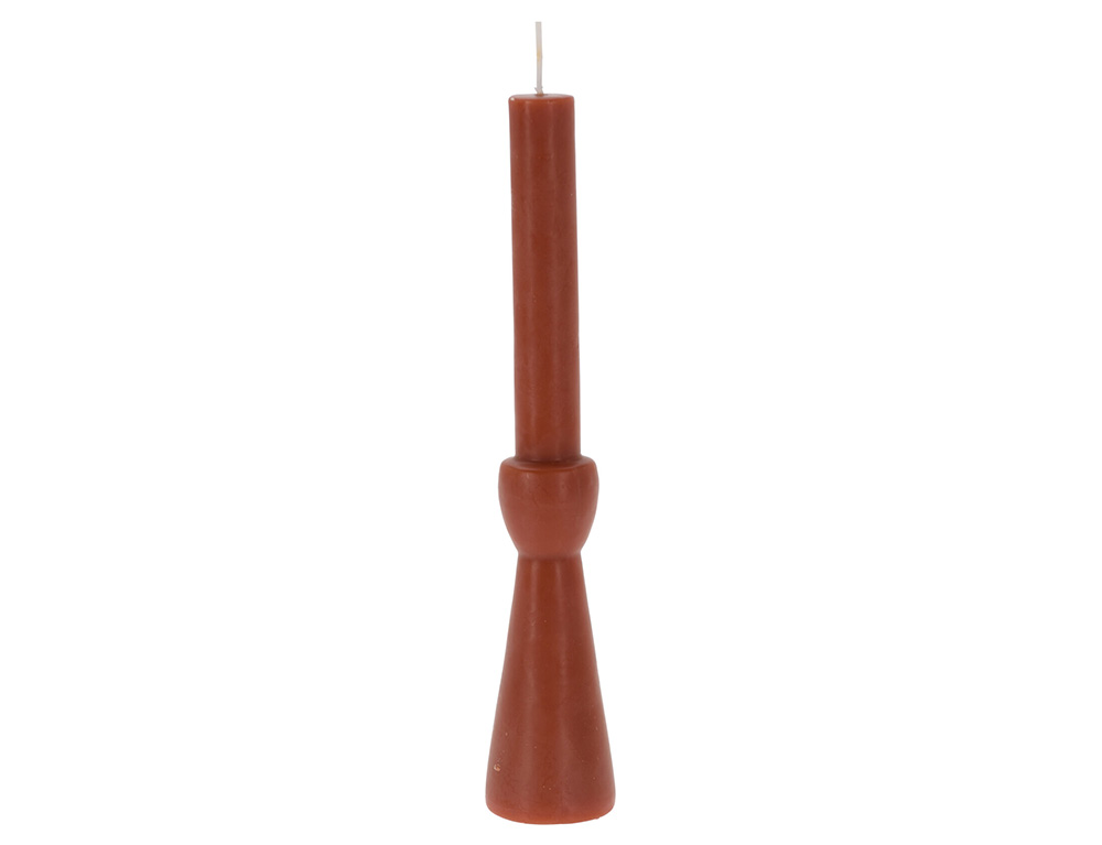 Εικόνα Αρωματικό κερί κορμός twisted Essentials by HOME & Styling (CC5070420) 5.2x5.2x25.5cm - Tabac