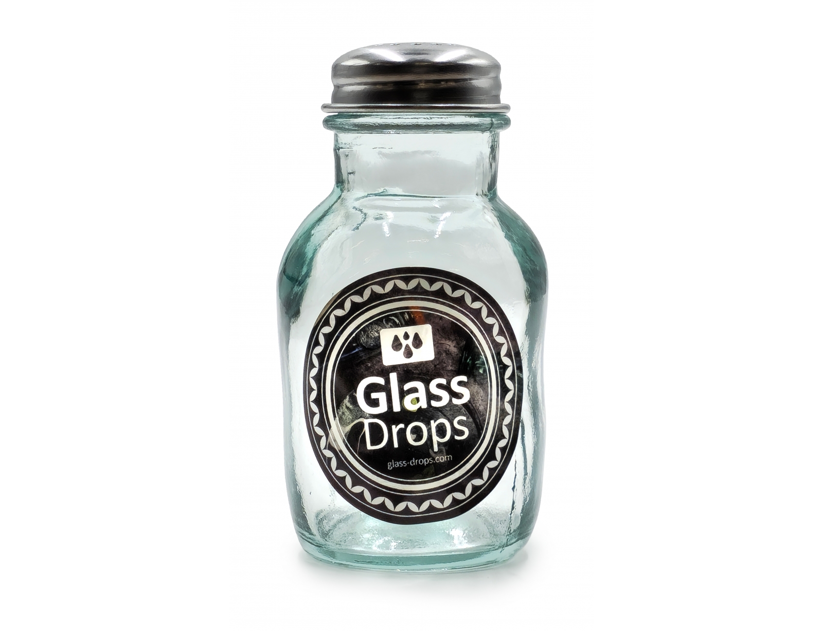 Εικόνα Αλατιέρα Glass Drops Sac (5993) Aπό 100% ανακυκλωμένο γυαλί, Xωρητικότητας 130ml, Διαστάσεων Ø 6 x Υ 11 cm
