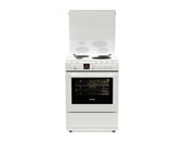 Εικόνα Κουζίνα Hyundai HCM19-65L60E/W με πολυλειτουργικό φούρνο, εμαγιέ εστίες, χωρητικότητα φούρνου 65L, 9 λειτουργίες ψησίματος, οθόνη προγραμματισμού και ενεργειακή κλάση Α