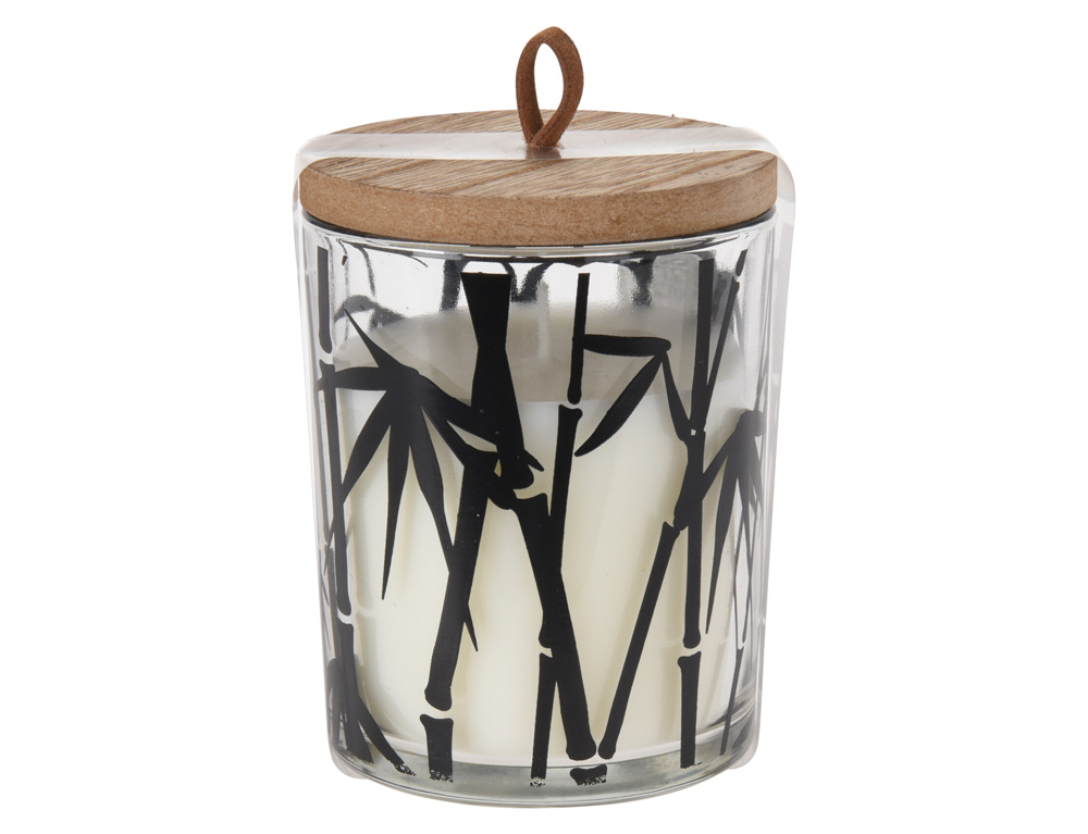Εικόνα Αρωματικό Κερί CC5061700 Σε γυάλινο δοχείο με ξύλινο καπάκι , 6.2 x 7.5 cm