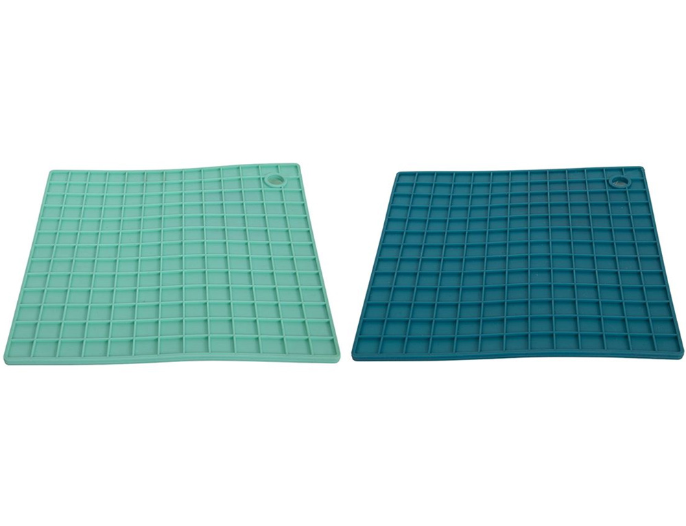 Εικόνα Βάση για ζεστά Σκεύη σιλικόνης 22277096 17 x 17 cm, σε 2 επιλογές χρώματος, Γαλάζιο/Πετρόλ, 1 τεμάχιο