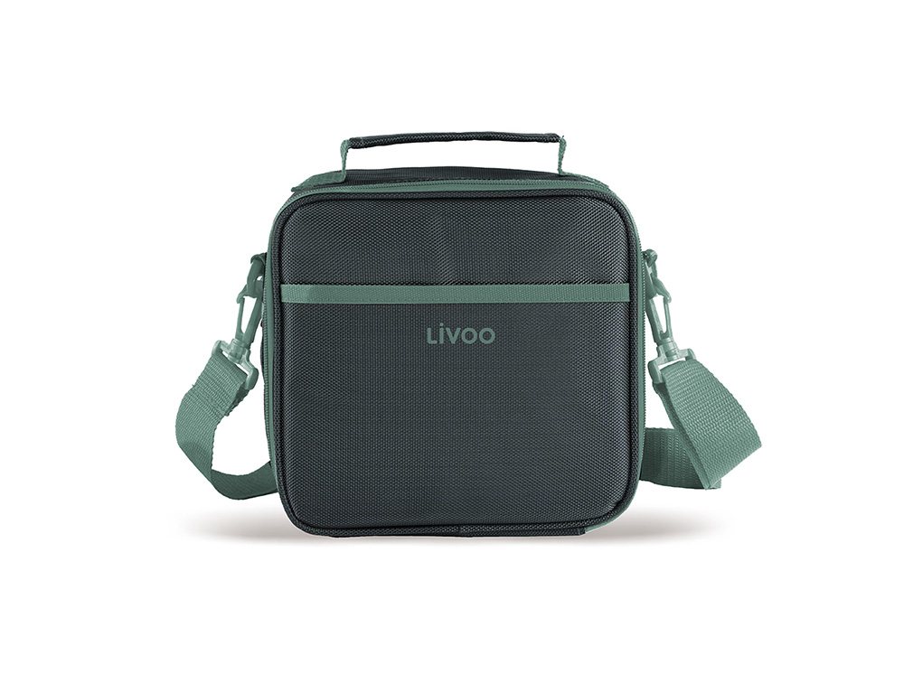 Εικόνα Ισοθερμική Τσάντα Φαγητού Livoo (SEP126V) με δοχεία φαγητού - Γκρι/Πράσινο