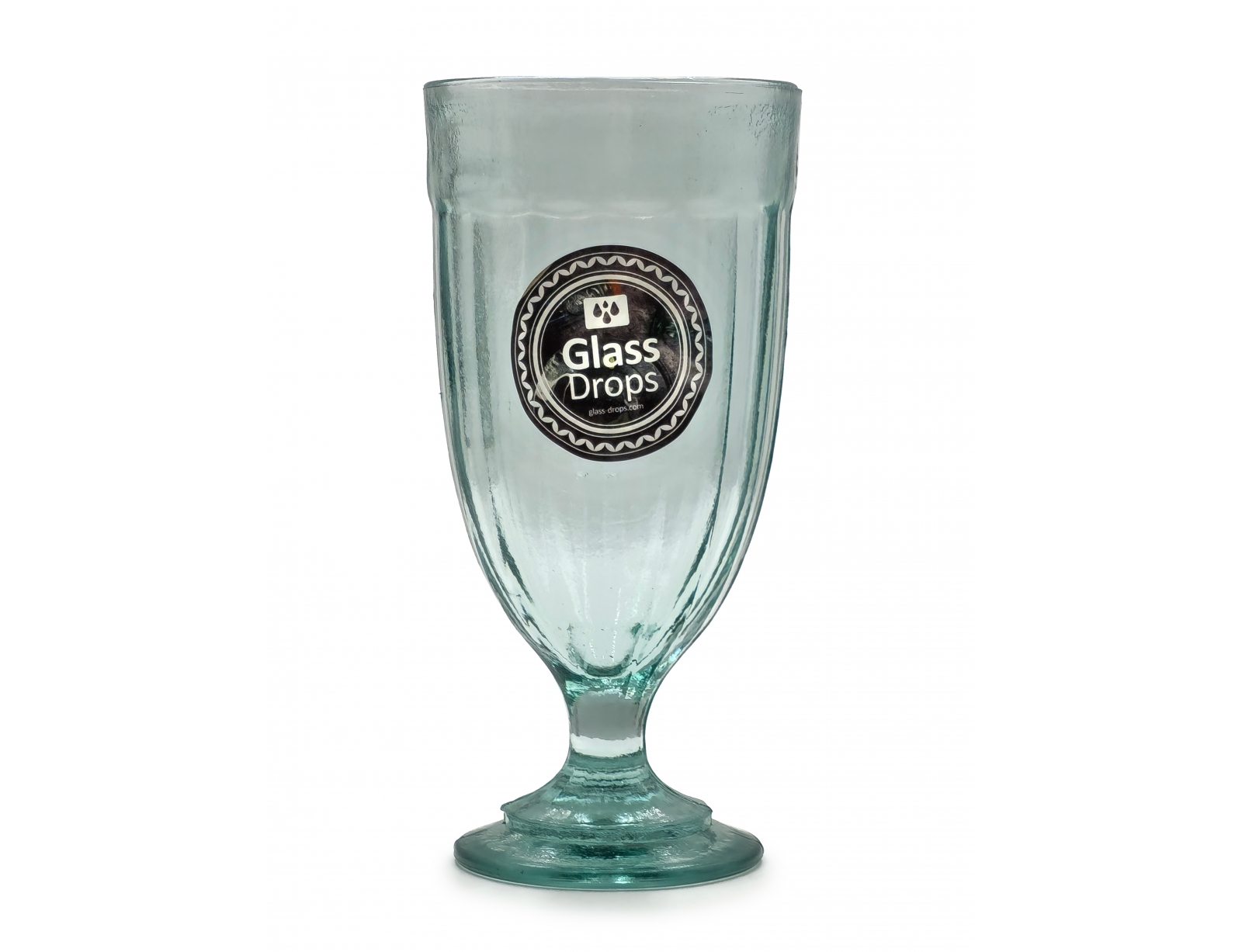 Εικόνα Ποτήρι Glass Drops Casual (1393) Από ανακυκλωμένο γυαλί, Χωρητικότητας 400ml, Διαστάσεων Ø 9.5 x Υ 18.5 cm