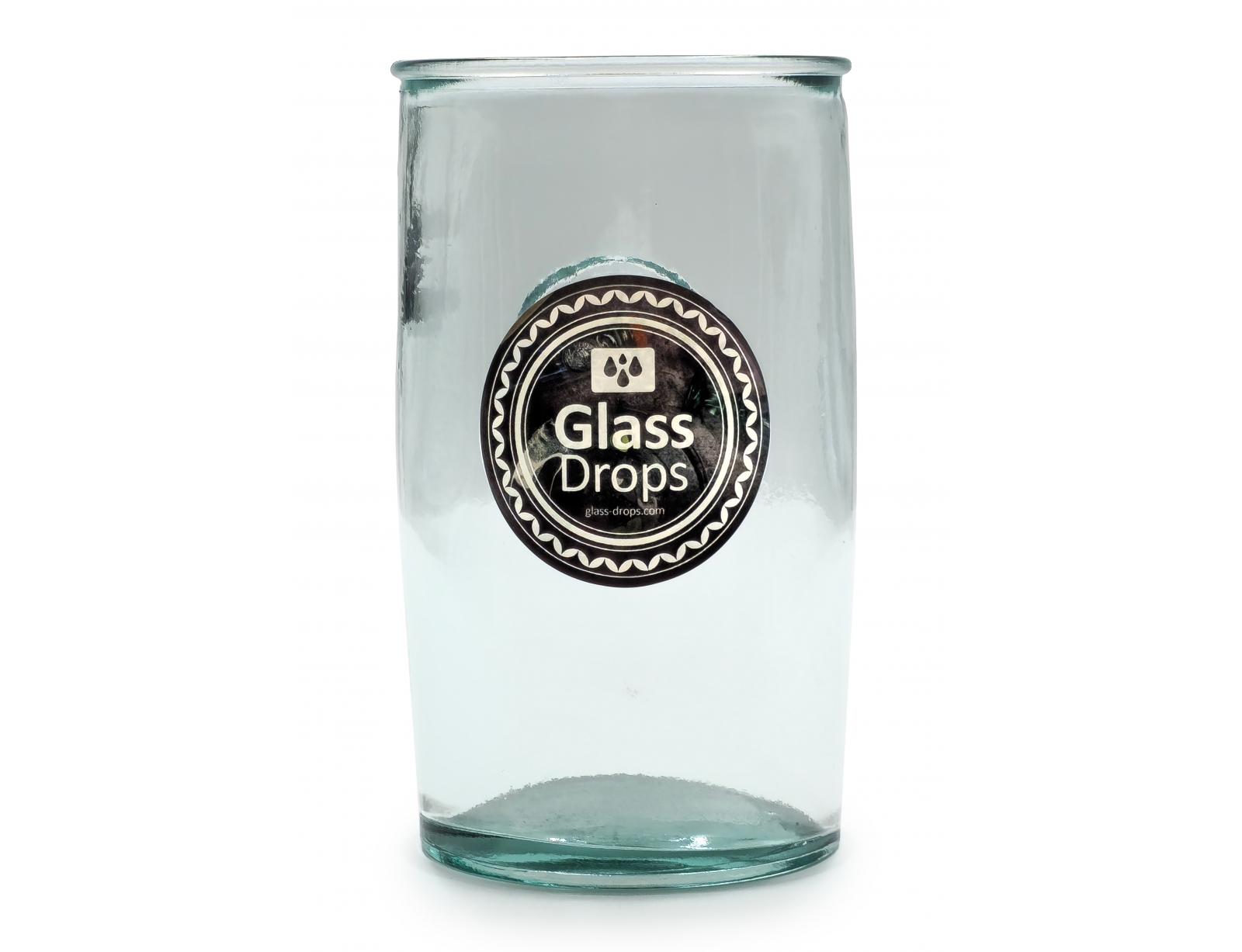 Εικόνα Ποτήρι Glass Drops Αuthentic (2177) Από ανακυκλωμένο γυαλί, Χωρητικότητας 450ml, Διαστάσεων Ø 8 x Υ 14 cm