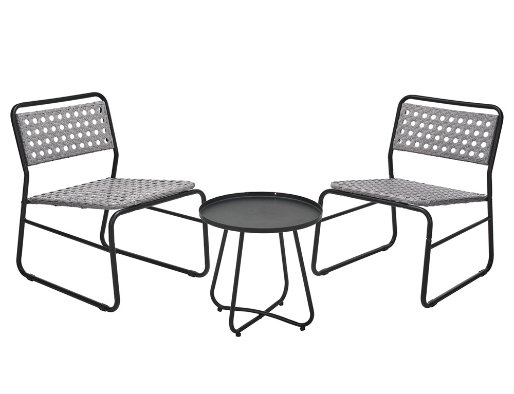 Εικόνα Σετ Κήπου & Βεράντας (VN3000150) με Τραπέζι και 2 Καρέκλες - Μέταλλο/Rattan