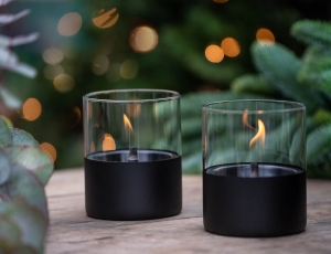 Επιτραπέζια Εστία Φωτιάς Lilly 10 Tenderflame με διάρκεια καύσης 9 - 10 ώρες, χωρητικότητα δεξαμενής 300ml και διαστάσεις 10x11.5cm - Black