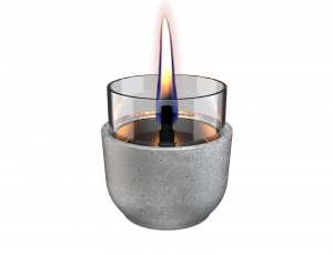 Επιτραπέζια Εστία Φωτιάς Violet 8 Lava Tenderflame με διάρκεια καύσης 3 - 4 ώρες, χωρητικότητα δεξαμενής 150ml και διαστάσεις 8.3x8cm - Grey