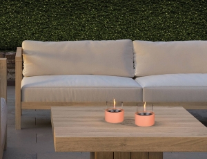 Επιτραπέζια Εστία Φωτιάς Breeze 10 Tenderflame με διάρκεια καύσης 4 - 5 ώρες, χωρητικότητα δεξαμενής 200ml και διαστάσεις 10x8.5cm - Peach 