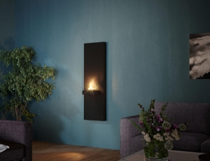 Επιτοίχιο Tζάκι Rock Tenderflame με διάρκεια καύσης 4 - 5 ώρες, χωρητικότητα δεξαμενής 500ml και διαστάσεις 40x24.5x130cm - Black