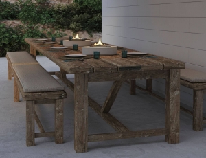 Επιτραπέζια Εστία Φωτιάς Carnation Tenderflame με διάρκεια καύσης 4 - 5 ώρες, χωρητικότητα δεξαμενής 500ml και διαστάσεις 32x22x7cm - Concrete 